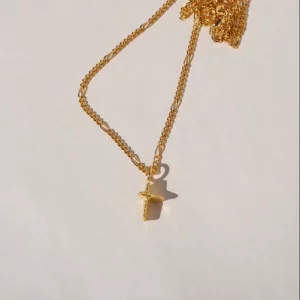 Gold Praia Cross Pendant (Anhänger)