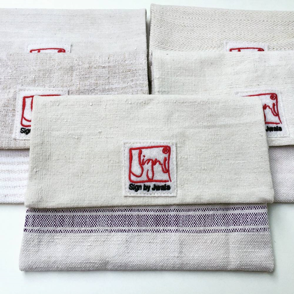 Kartentasche - Bauernleinen ohne Inhalt