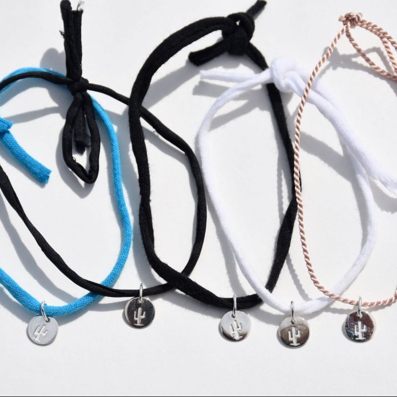 Silver Cactus Bracelet 8mm