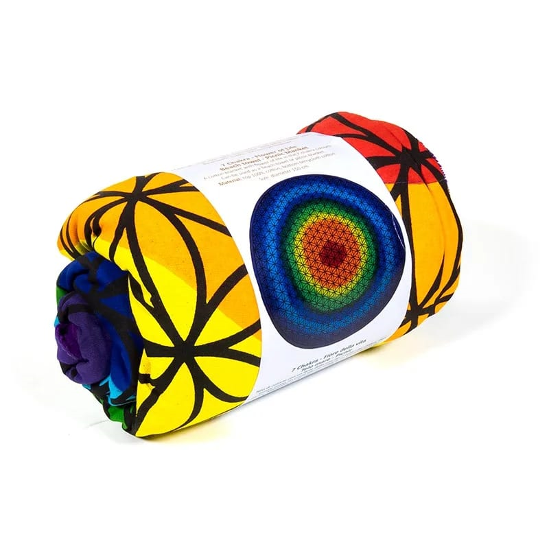 Stranddecke-7 Chakren-Blume des Lebens – Bild 2